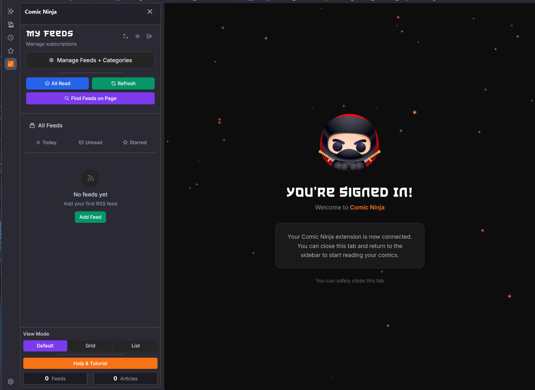 RSS Ninja Compact Mode
